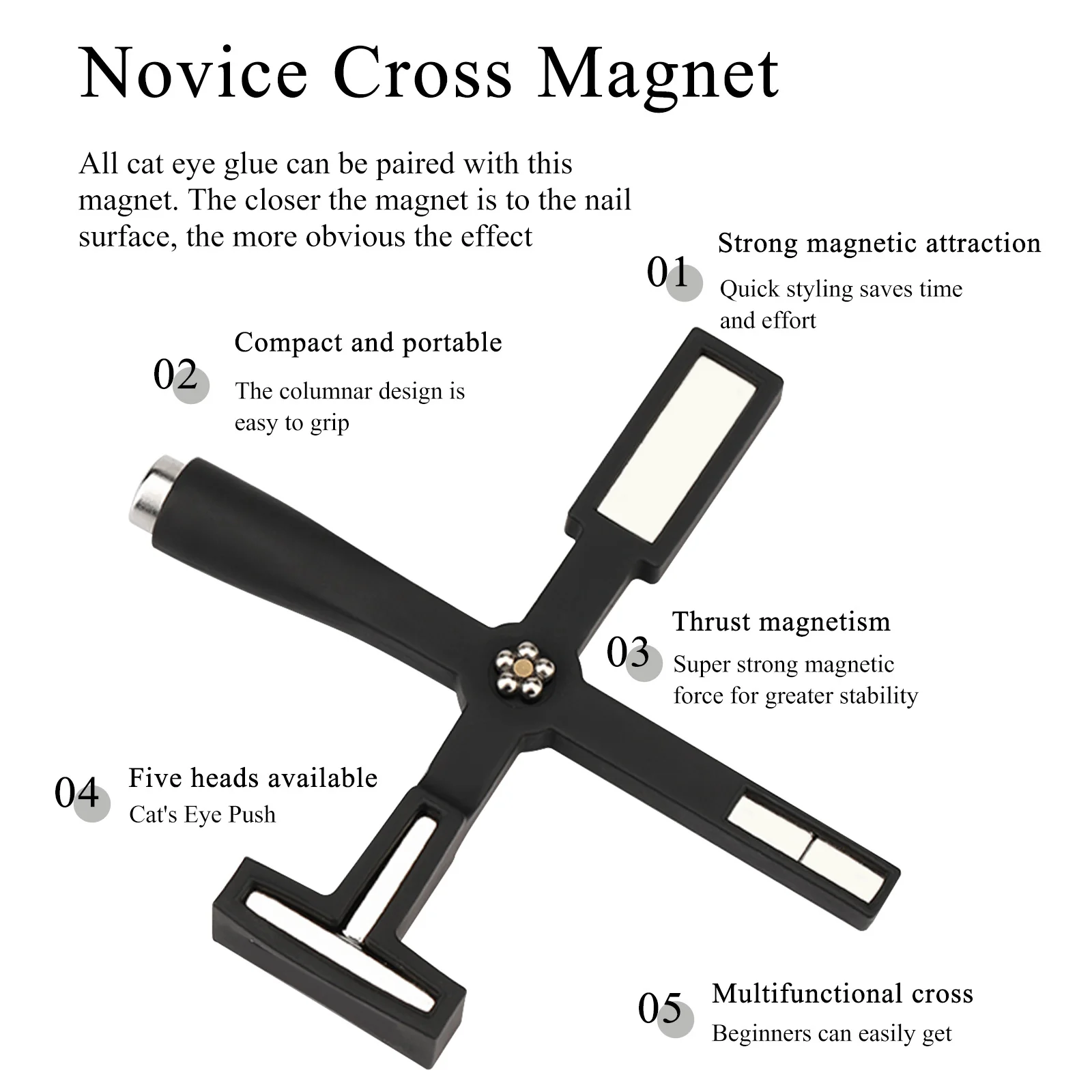 5-in-1 Cat Eye Nail Magnet - DIY Nail Tool - Image 4