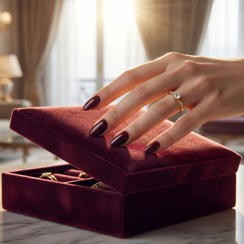 French Short Almond Nails - GD36 - Image 5