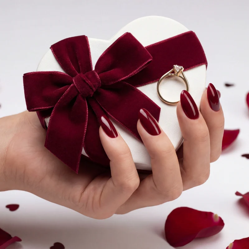 French Short Almond Nails - GD36 - Image 6