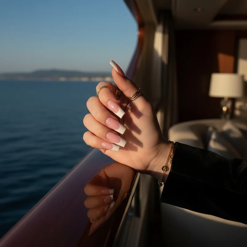 French Long Square Nails - 120 Nails Set - Image 5