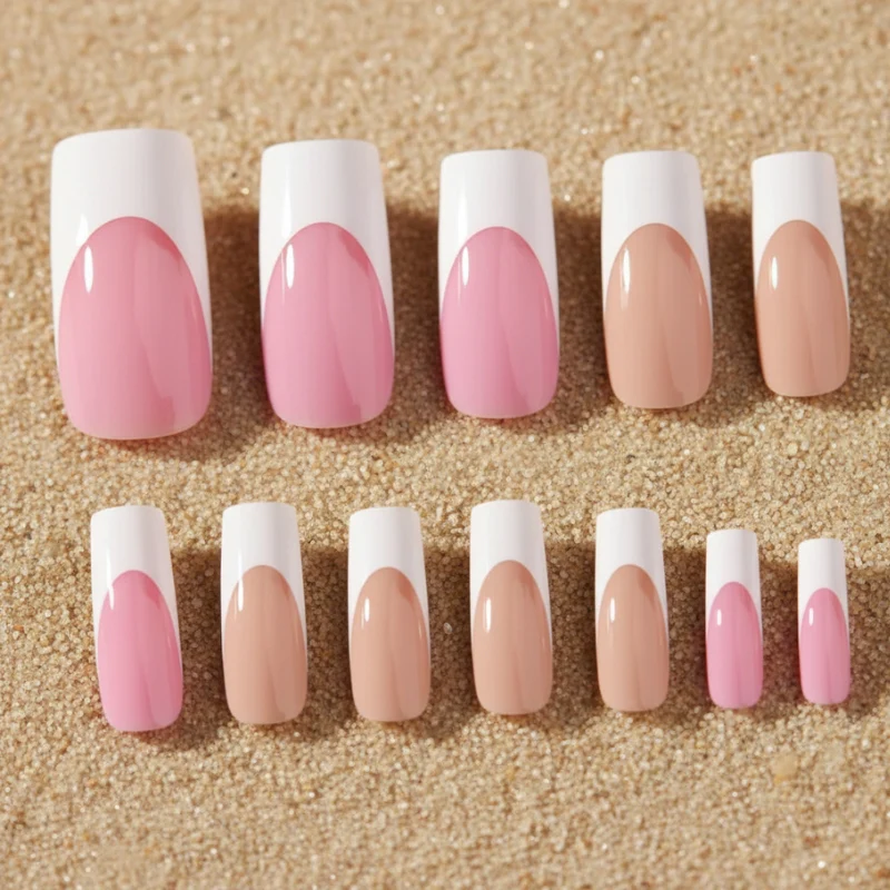 French Long Square Nails - 120 Nails Set - Image 9