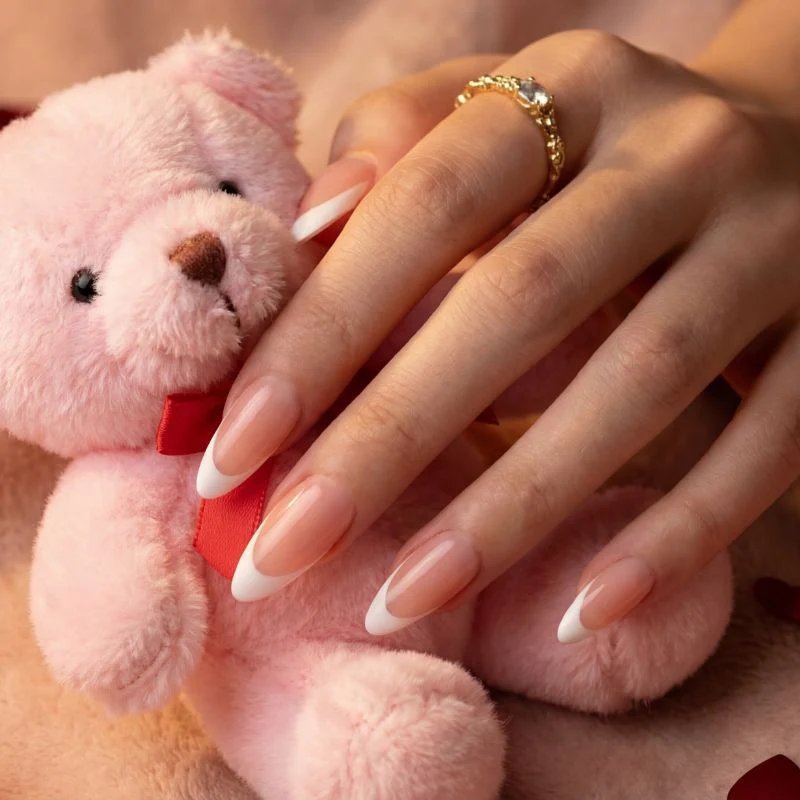French Almond Nails – 30 Pieces for Salon-Quality Nails - Image 4